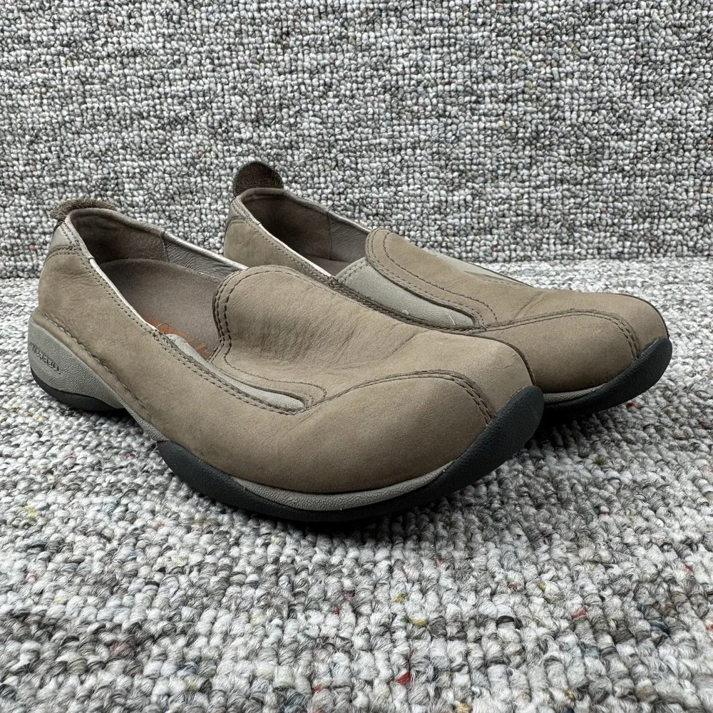 Merrell Primo Moc II Plateau Shoes Womens 9.5 Loafers Slip On Low Top Beige